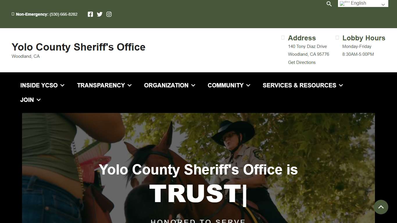 Yolo County Sheriff’s Office – Woodland, CA